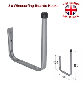 2 x Windsurfing Boards Storage Hook Hooks Garage Shed Wall Mount Tool - Picture 1 of 1