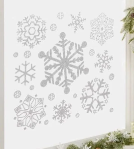 Pegatinas para ventanas de copo de nieve decoraciones de Navidad fiesta de invierno adhesivos para ventanas x 23 - Imagen 1 de 9