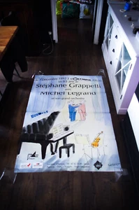STEPHANE GRAPPELLI SEMPE Large French Vintage Jazz Music Poster Original 1992 - Picture 1 of 8