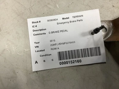 Piezas de freno de emergencia TERRAIN 2015 315262 Foto 1 de 4