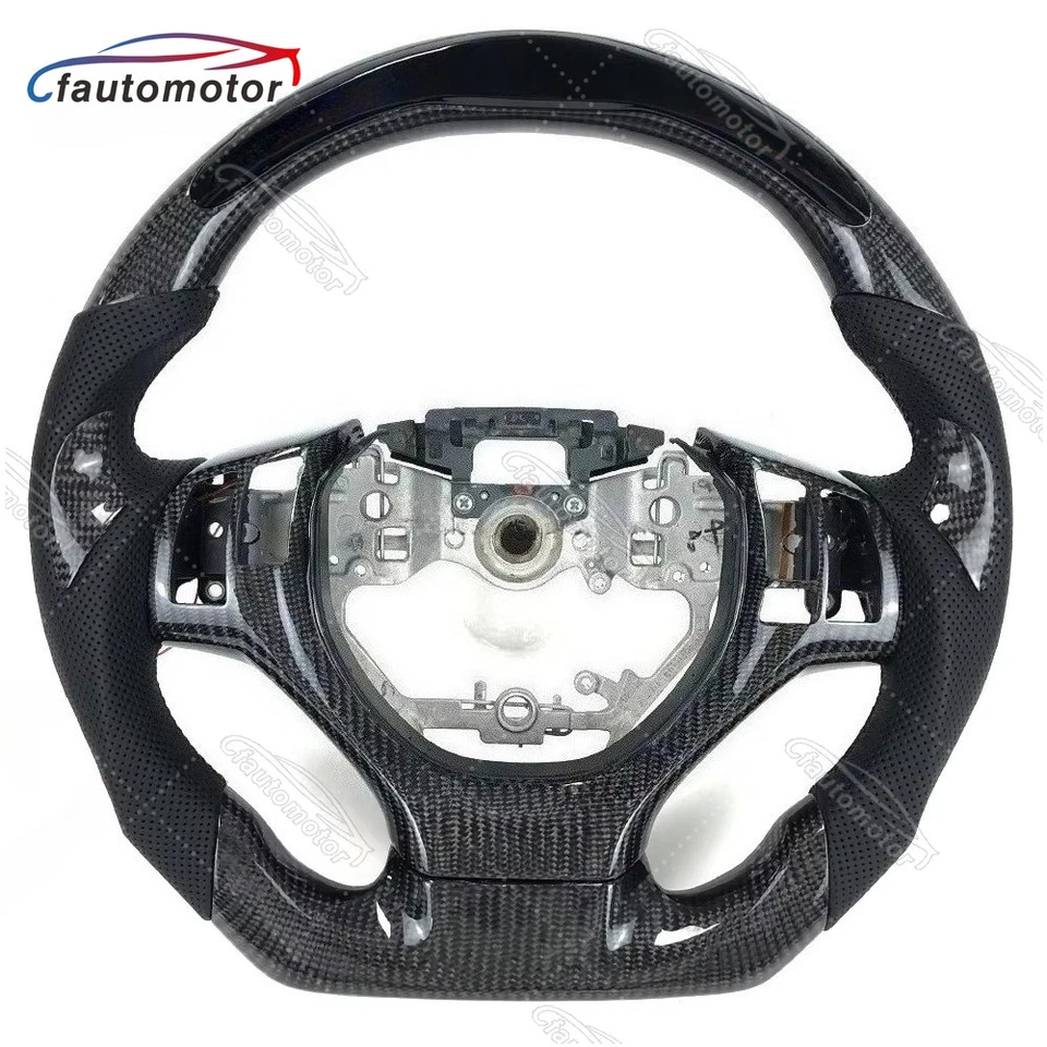 Volante LED de fibra de carbono para Lexus ES250 ES350h ES300 GS RX 12-14 con moldura Foto 1 de 1