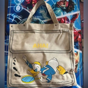 Bolso de Mano Pato Donald Disney De Colección 11x10.5 Blanco Aha Detective Años 50 60 - Imagen 1 de 4