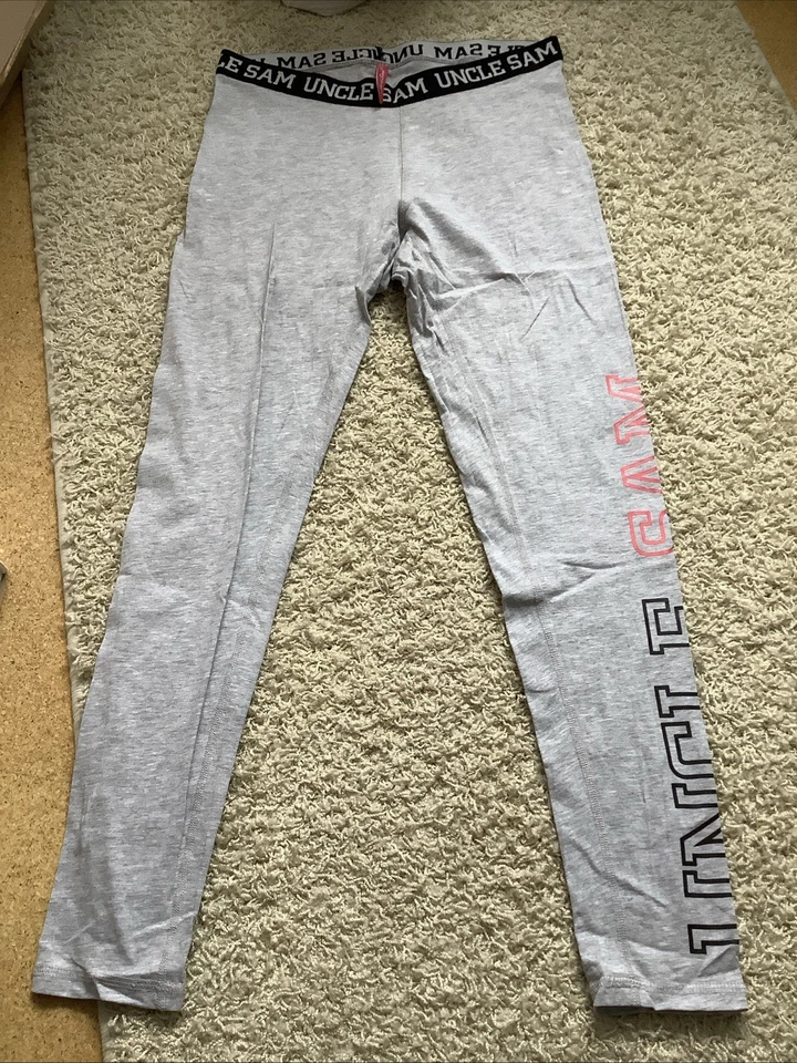 Damen Leggins Gr. M in grau von Uncle Sam - Bild 1 von 4
