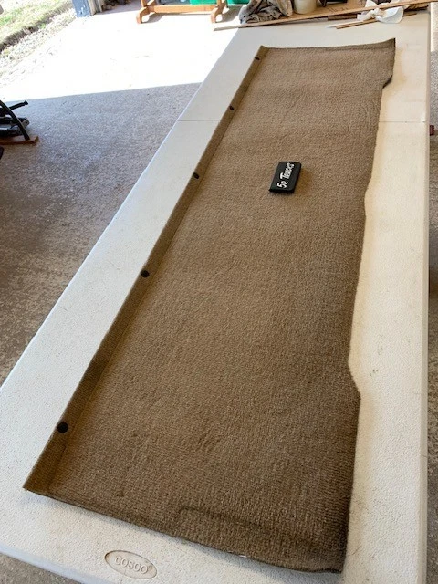 88-98 OBS Chevy/GMC TRUCK rear cab back panel carpet BROWN  K1500 C1500 - Image 1 of 4