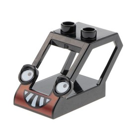 1x Lego Duplo Excavator Cab 2x4x2 Black Attachment Benny 3293 btb005 52066px1