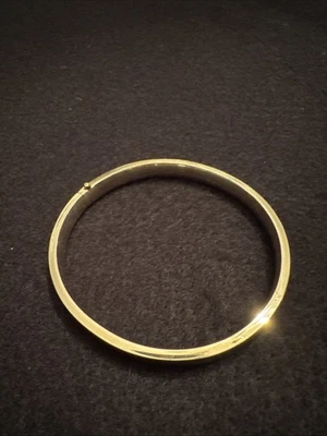 Brazalete Brazalete Mujer 14K GF Oro Amarillo Relleno De Colección Sólido Brillante Estate32 Foto 1 de 4