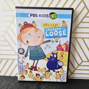 PBS Kids Peg +Cat CHICKENS I THE LOOSE And Other Really Big Problems DVD - Foto 1 di 3