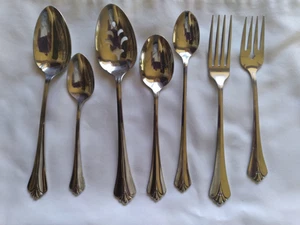 Royal Flute Oneida Community Dinner Fork Salad Serving Ice Teaspoon Soup CHOICE - Picture 1 of 10