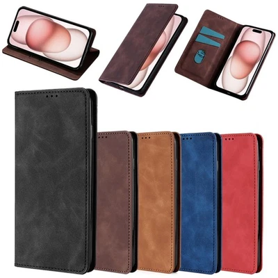 Leather Case For Nokia 2.2 3.1 4.2 5.3 C2 C10 C32 G22 G42 G60 X30 Cover Wallet - Image 1 of 4