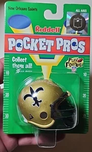Vintage 1997 Riddell Pocket Pros New Orleans Saints Mini Helmet New Old Stock - Picture 1 of 7