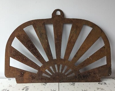 Antiguo horno de hierro fundido puerta estufa de discos horno de aproximadamente 16"x23" Foto 1 de 4