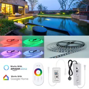 Tira de luz LED RGB negra 20 ~ 200 ft 60LEDs/M 24V WiFi compatible con Alexa - Imagen 1 de 15