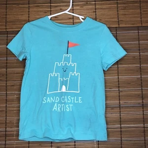 t shirt cat and jack teal sandcastle taglia 3 - Foto 1 di 4