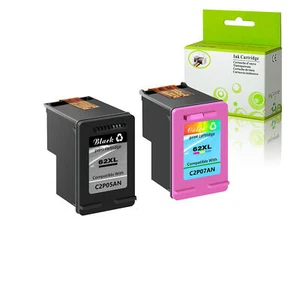 Compatible With HP Black Color 62 62XL Ink ENVY 5541 5543 8000 5547 5660 - Picture 1 of 24