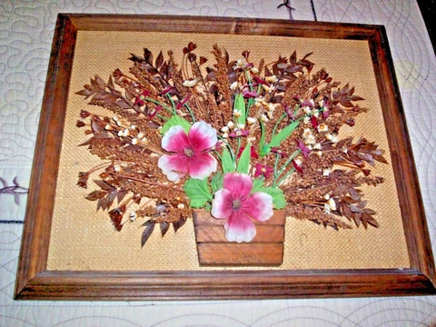 CERAMIC BASKET, 9.5 TALL, 8 WIDE, 9.5 LONG, VASE 6.5 X 3, FRAME 16 X 13 Cover