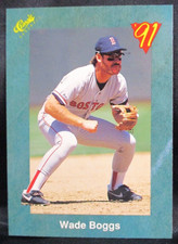 1991 Classic Wade Boggs Baseball Card #T3