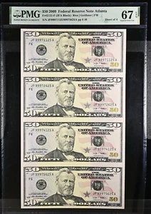 Second Best Grade / United states / 50$ Uncut sheet of 4 / 2009 / PMG 67 EPQ - Picture 1 of 2