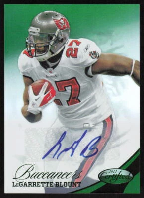 2012 Panini Certified Emerald Signatures Auto LeGarrette Blount /5 Buccaneers - Image 1 of 2