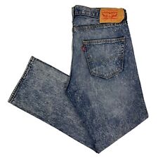 Vintage Levi's 501 Jeans Regular Straight Fit Acid Wash 34W 30L Denim Button Fly