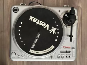 VESTAX PDX-2000 Direct Drive Turntable Record Player silver Good GP - Picture 1 of 3