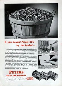 1949 Peters Cartridge Ammo Dewar Match & Police Match Original Print Ad - Picture 1 of 1
