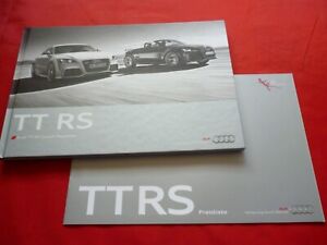 AUDI TT 8J RS Coupe + Roadster Hardcover Prospekt Brochure + Preisliste von 2010