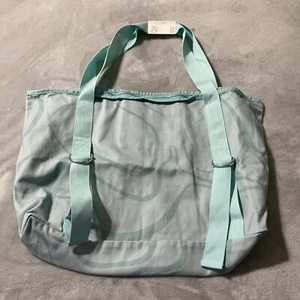 Moveco Recycled Yoga Tote Seafoam Green Carry Mat Large Canvas Bag 23”x14”x5” - Picture 1 of 12
