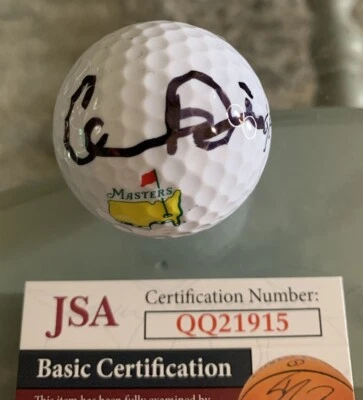 Pelota de golf Masters Cameron Davis 2025 autografiada firmada por JSA QQ21915 Foto 1 de 3