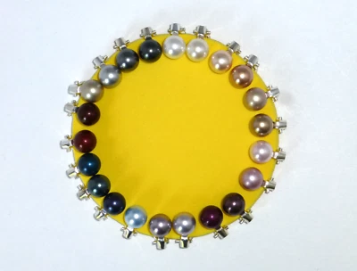 Perlen-Ohrclips Ohrringe 8mm Silber 925 Gold Brautschmuck -viele Farben- - Bild 1 von 4