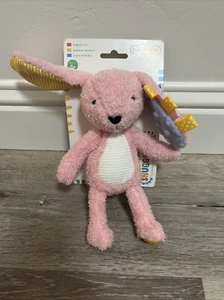 Sensory Snuggables Pink Security Snuggle Bunny Plush Crinkle Toy NEW!! - Picture 1 of 3