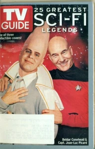 TV GUIDE -2004 -SCI-FI LEGENDS - BELDAR CONEHEAD + CAPT. PICARD + ADRIAN GRENIER - Picture 1 of 1