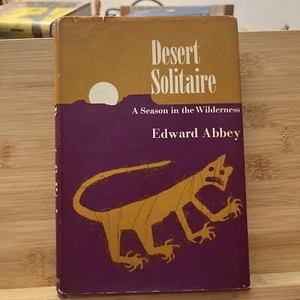Desert Solitaire: A Season in The Wilderness Edward Abbey First Edition w/ DJ - Picture 1 of 8