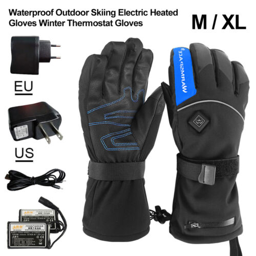 Electric Heated Gloves Touchscreen Rechargeable Winter Motorcycle Cycling Mitten