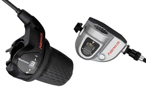 Shimano Nexus 3-Gang Schalthebel, Drehgriff SL-3S41-E,Cruiser Tandem Zug 2200mm - Bild 1 von 1