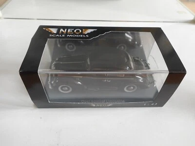 Neo Scale Models Opel Admiral Limousine en noir au 1:43 en boîte - Photo 1/3