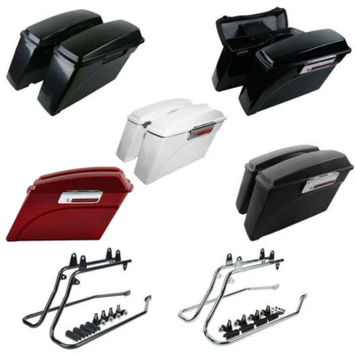 Soportes de soporte de conversión de alforjas rígidas aptos para Harley Softail FLSTF 84-16 Foto 1 de 4