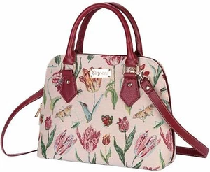 Signare Tapestry Marrel's Tulip White Convertible Bag Top-Handle Bag for Women - Picture 1 of 5