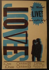 Love Jones The Musical Live DPAC Durham NC Hatch Show impresión 18 y 19 de octubre - Imagen 1 de 1