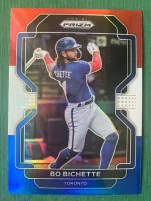 2022 Panini Prizm Bo Bichette Red White Blue Prizm #110 Toronto Blue Jays - Image 1 of 2