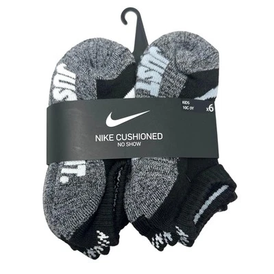 NUEVOS Calcetines Nike Niños Acolchados No Show 10c-3Y (paquete de 6) Foto 1 de 3