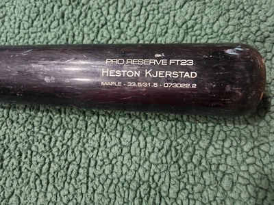 Heston Kjerstad Used Not Broken Victus Baseball Bat - Image 1 of 4