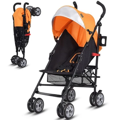 Folding Lightweight Baby Toddler Umbrella Travel Stroller w/ Storage Basket New - Image 1 of 4