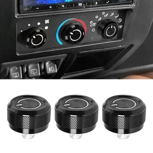 3pc New A/C Heater Control Knob Fan Switch 05011218AC for Jeep Wrangler TJ 99-06 - Picture 1 of 13