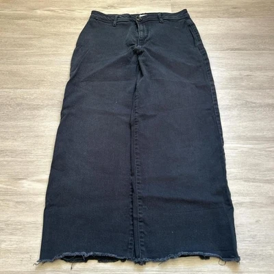 2000s Black Baggy Wide-Leg Denim Jeans Y2K 29x27 - Image 1 of 4
