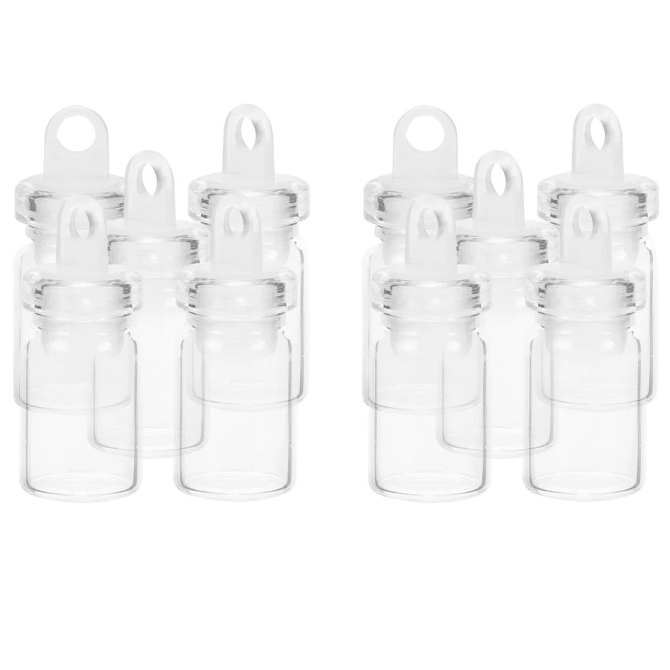  10 Pcs Kleine Weckgläser Glas Flasche Flaschen Mini-Gläser Mit Deckel - Bild 1 von 4
