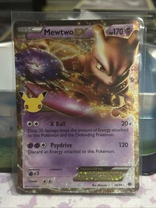 Mewtwo EX 54/99 Celebrations: Classic Collection - Near Mint NM/MT - Picture 1 of 1