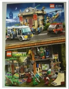 NEU LEGO® City Polizei & Nickelodeon Teenage Mutant Ninja Turtles Poster 27”x19” - Bild 1 von 1