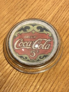 Vintage Coca-Cola Bubble Glass Advertising Paper Weight RARE HTF - Picture 1 of 6