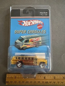 HOT WHEELS SUPER CHROME S'COOL BUS TOM DANIEL DESIGN DIECAST CAR NIB W/PROTECTOR - Bild 1 von 6