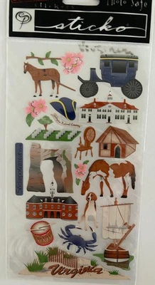 DIVERTIDAS pegatinas de colección Jolee's Boutique tema nuevo en paquete: costa este de Estados Unidos Nueva York ++ ELIGE Foto 1 de 4